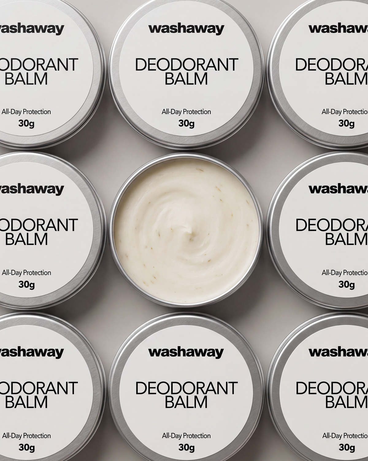 washaway® Travel Deodorant Balm – Natural & Compact