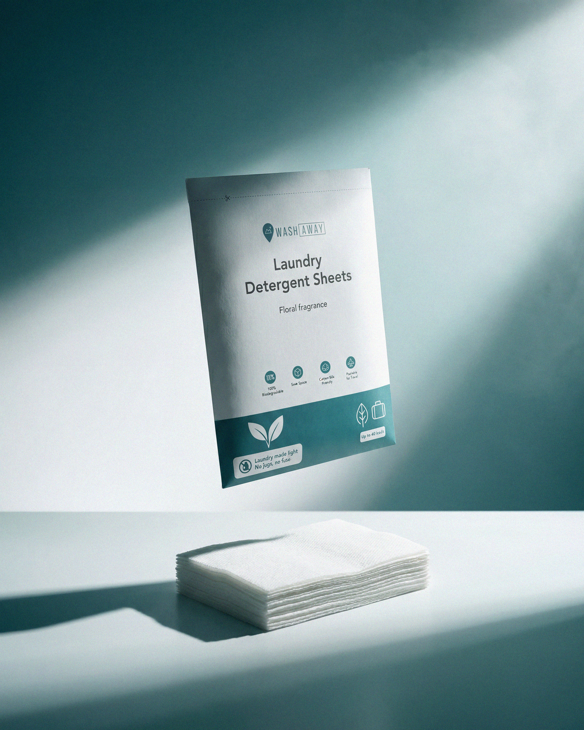Wash Away Eco Laundry Sheets — 20 Pack | Up to 40 washes